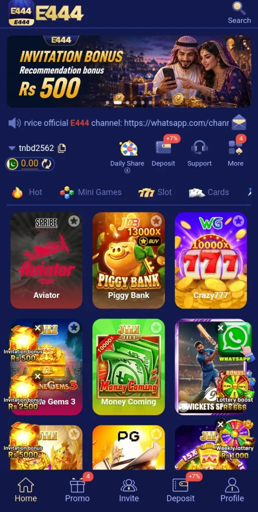 e444 game